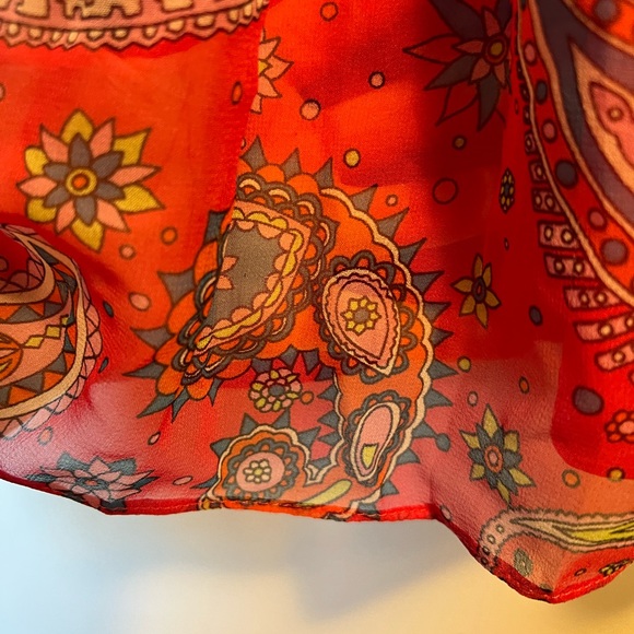 Betsy Johnson silk pink paisley dress - Picture 6 of 17